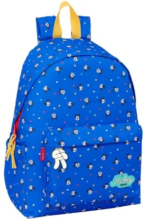 Safta MICKEY MOUSE GOOD DAY Rucksack für Laptops mit 35,8 cm (14,1 Zoll), ideal für Jugendliche verschiedener Altersgruppen, bequem und vielseitig, Qualität und Widerstandsfähigkeit, 31 x 13 x 43 cm