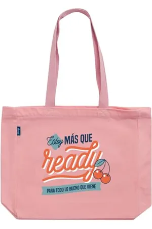 Mr Wonderful Gestreifte bedruckte Tasche, Strandtasche für Damen, großes Fassungsvermögen und Design, für Reisen und Urlaub, Rosa, Utility, , L, Utility
