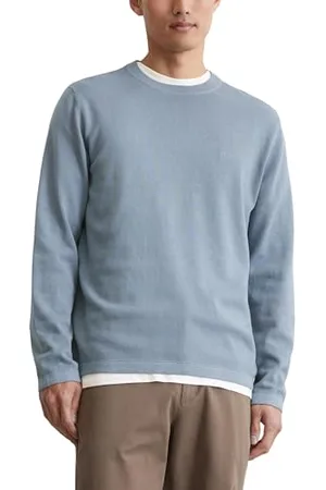 Marc O’ Polo Marc OߴPolo Herren Strickpullover mit Rundhalsausschnitt klassisch, Blau (Meltwater), M