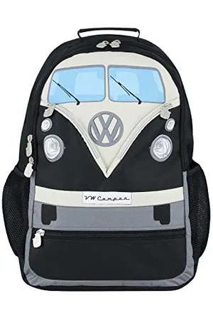 Brisa VW Collection - Volkswagen Wander-Laptop-Tages-Schul-Rucksack im T1 Bulli Bus Design (30l/Groß/Bus Front/ )