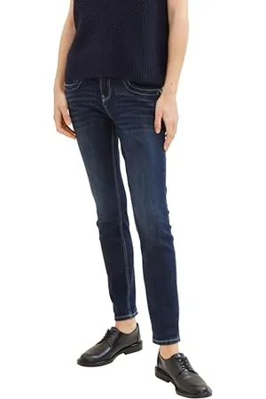 TOM TAILOR Damen Tapered Relaxed Jeans, , 27/32