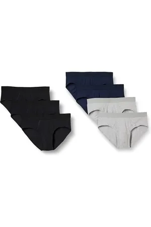 Amazon Herren Slip Unterwäsche aus Baumwolljersey (erhältlich in Übergrößen), 7er-Pack, , M