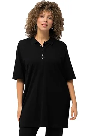Ulla Popken Damen Basic Poloshirt, , 46-48 EU