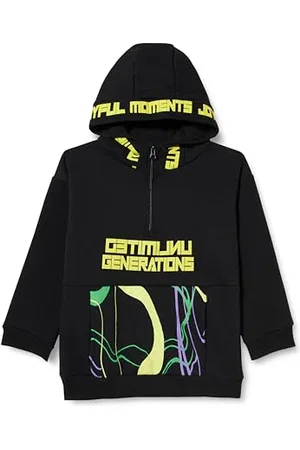 Koton Boys Long Sleeve Zipper Detail Printed Hoodie