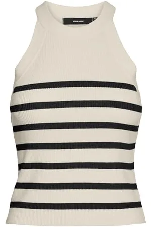 VERO MODA VMSABA Rib SL O-Neck TOP GA NOOS