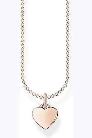 Thomas Sabo Damen Halskette Herz roségold 925 Sterlingsilber, 38-45 cm Länge