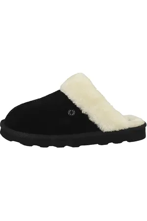 QS by s.Oliver Damen Pantoffeln zum Reinschlüpfen Flauschig (Black), 41
