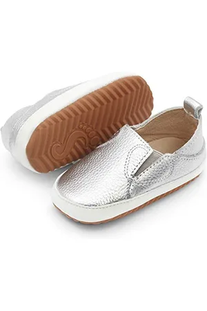 Dotty Fish Sportliche Lederschuhe für Kinder. Jungen Mädchen Slip On Sportschuhe. Lauflernschuhe. Slip On Kinderschuhe rutschfest (24 EU) 7