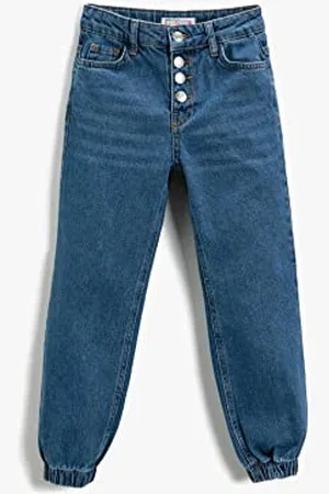 Koton Mädchen Jogger Jean Trousers Cotton Pants, , 9-10 Jahre EU