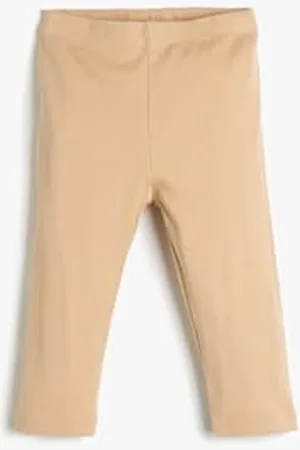 Koton Girls Cotton Leggings Basic Bermuda Ribbed Cotton