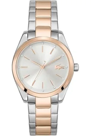 Lacoste Analog Quarzuhr für Damen mit Zweifarbiges Edelstahlarmband - 2001178