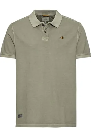 Camel Active Herren Pique Kurzarm Poloshirt in Regular Fit aus Reiner Baumwolle Menswear-L