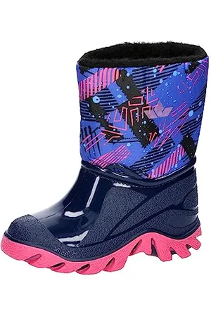 LICO Player Gummistiefel, Marine/Pink, 28 EU