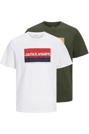 JACK&JONES JUNIOR Jungen Jjnolan Tee Crew Neck 2pk Mp Mni T-Shirt, , 110 EU