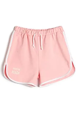 Koton Girlss Drawstring Side Ribbon Detail Cotton Shorts, , 7-8 Jahre EU