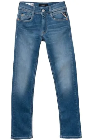 Replay Jungen Jeans Hyperflex mit Stretch, Blau (Medium Blue 009), 8 Jahre