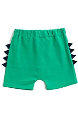 Koton Babyboys Applique Detail Back Printed Elastic Waistband Shorts, , 12-18 Monate EU