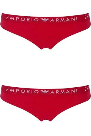 Emporio Armani Damen Iconic Logoband 2-Pack Brief Slip, , XL