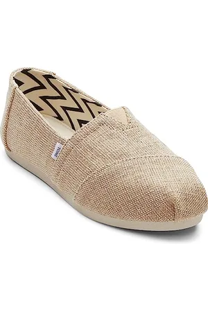 TOMS Damen Alpargata Heritage Leinwand Flacher Slipper, Natürlich, ungefärbt, 38 EU