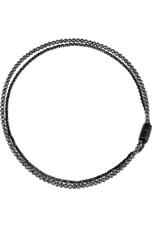 Breil Damenhalskette Element Medium Stardust aus der Kollektion MAGNETICA SYSTEM TJ2939 - Schmuck, Kette ist veränderbar u. mit anderen Stücken aus der Kollektion kombinierbar - Stahl/Hämatit, 45 cm