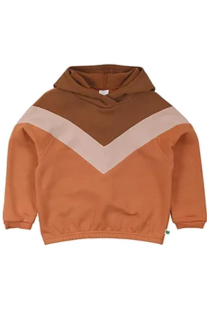 Green Cotton Girls Raglan Sweat Hoodie Hooded Sweatshirt, , 122