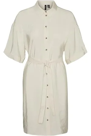 VERO MODA VMQUEENY S/S Short Shirt Dress WVN GA