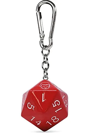 Pyramid International Pyramid Stranger Things D20 Dice 3D-Schlüsselanhänger aus Polyresin, Rot