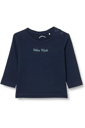QS by s.Oliver Jungen 2133926 T-Shirt langarm, Blau, 86