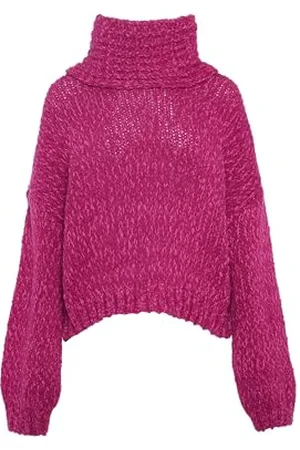 Ebeeza Damen Strickpullover mit Rollkragen XL/XXL