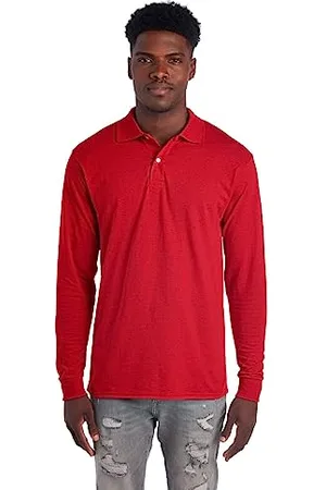Jerzees Herren, Damen Spot Shield Long Sleeve Polo Sport Shirt Poloshirt, , Klein
