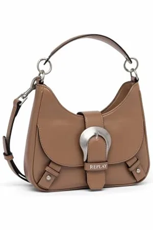 Replay Damen Schultertasche aus Kunstleder, (Beige), Onesize