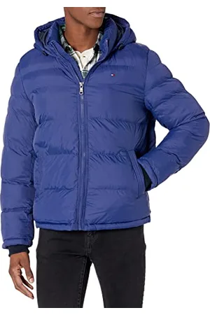 Tommy Hilfiger Herren Down Alternative Hooded Puffer Jacket (Standard and Big & Tall) Daunenalternativer Mantel, , XL