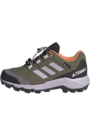 adidas Terrex Gore-TEX Hiking Shoes Wanderschuhe, Olive Strata/Silver Dawn/Amber Tint, 31 EU