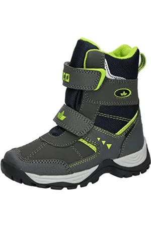 LICO Asker V Schneestiefel, grau/Marine/Lemon, 25 EU