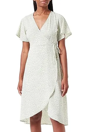 VERO MODA Damen Vmsaki Calf Wrap Dress Ga Noos Kleid, , XS EU