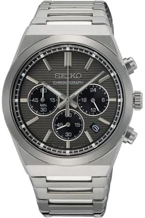 Seiko Herren Analog Quarz Uhr mit Edelstahl Armband SSB455P1