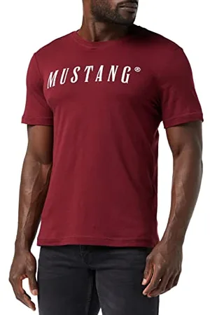 Mustang Herren Style Alex C Logo Tee T-Shirt, Zinfandel, M