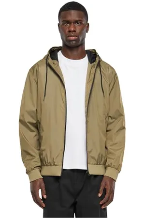 Urban classics Herren Jacke Contrast Windrunner, winddichte Übergangsjacke mit Kapuze, Reißverschluss, Regular Fit, , XXL