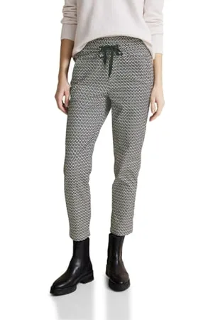 Street one Satin Joggpants mit Dessin