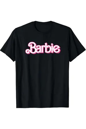 Barbie – Retro-Logo in Pink und Weiß T-Shirt