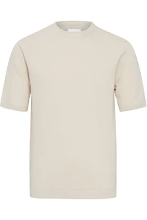 Casual Friday CFKarl Herren Strickpullover Feinstrick Pullover Leinen-Mix Rundhalsausschnitt Kurzarm, Größe:XXL, Farbe: