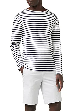 Armor.lux Herren 1525 T Shirt, Blanc (400 Blanc/Navire), L EU (4)