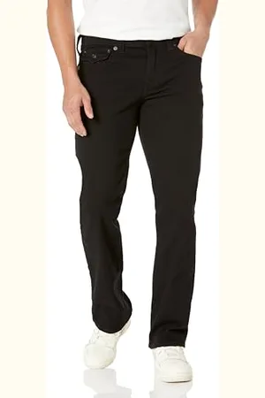 True Religion Herren Ricky gerade Rückenlasche Jeans, , 36W / 34L