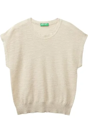 Benetton Damen Trikot G/C S/M 105gd109z T-Shirt, , S