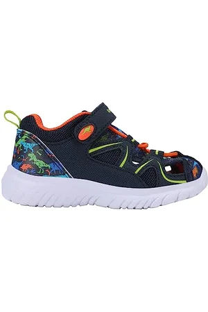 KangaROOS Jungen Unisex Kinder KI-Fastlite EV Sandale, dk Navy/Dino Multi, 21 EU