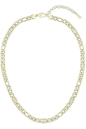 HUGO BOSS HBJ Jewelry Gliederhalskette für Damen Kollektion DOUBLE B INFINITE aus Gelbgold mit Doppel-B Charms - 1580632