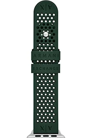 Armani Exchange Armband kompatibel mit Apple Watch, 42/44/45 mm 22 mm Silikon, AXS8014