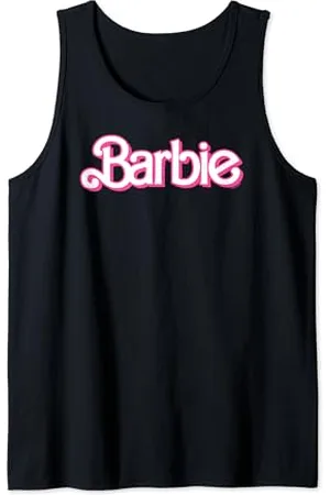 Barbie – Retro-Logo in Pink und Weiß Tank Top