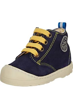 Falcotto Blumit Zip Gymnastikschuh, Marineblau Gelb, 19 EU