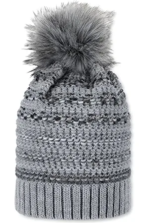 Sterntaler Unisex Baby Strickmütze Silberstreif Mütze, Silber Mel, 53